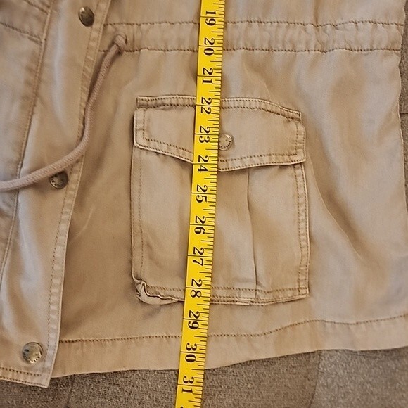 Max Jeans beige plus size utility jacket size 1X - Picture 9 of 10